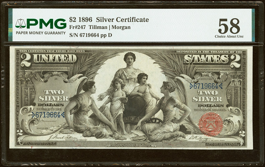 1896 $2  (Fr. 247) thumbnail 11