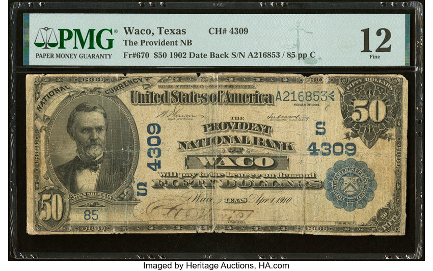 1902 $50  3rd Charter Period, 2nd Issue, Date Back (Fr. 670) thumbnail 4