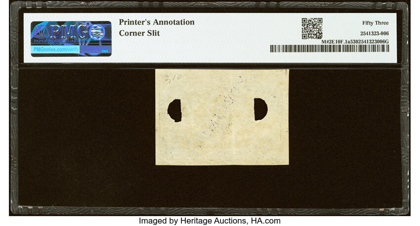  10c Head of George Washington in Bronze Oval Frame (Fr. 1244) thumbnail 18