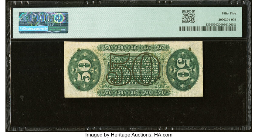  50c Head of General Spinner (Fr. 1336) thumbnail 7