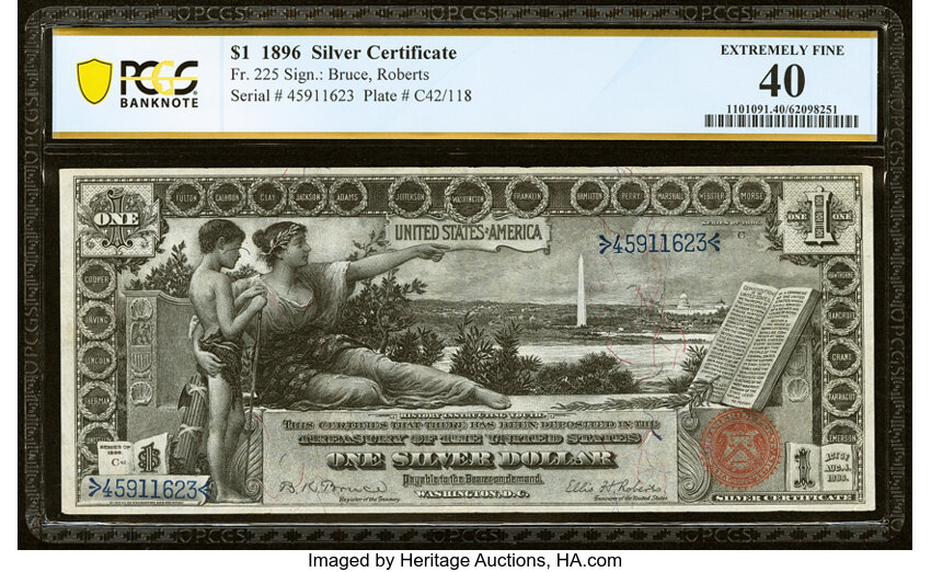 1896 $1  (Fr. 225) thumbnail 5