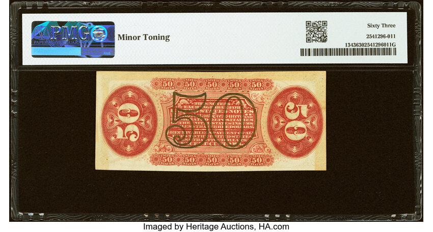  50c Seated Figure of Justice (Fr. 1343) thumbnail 9