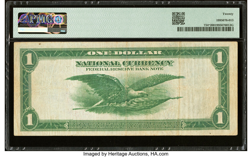 1918 $1  Minneapolis, Star Replacement (Fr. 734*) thumbnail 4