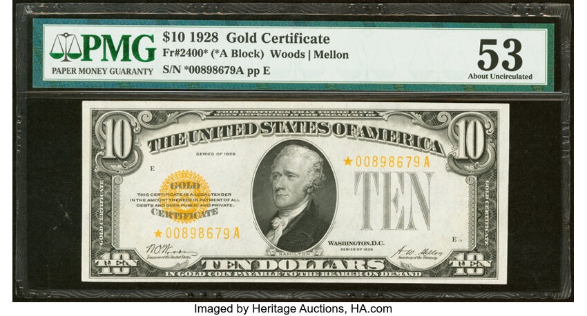 1928 $10  Star Replacement (Fr. 2400*) thumbnail 3