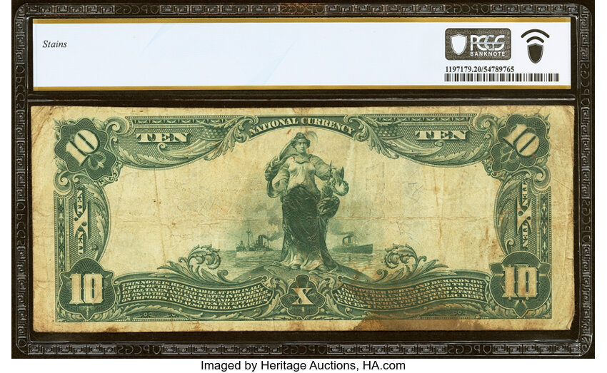 1902 $10  3rd Charter Period, 3rd Issue, Plain Back (Fr. 629) thumbnail 10