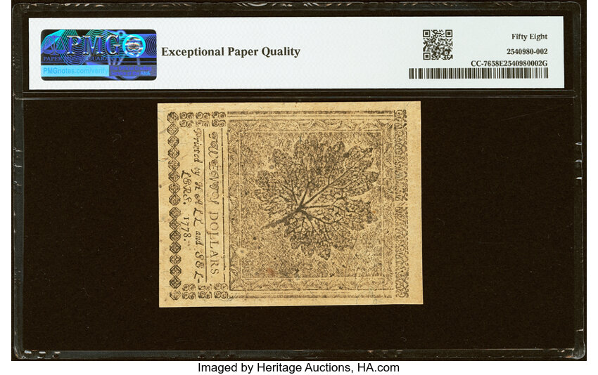 Apr 11, 1778 $20  Continental Congress, Yorktown (Fr. CC76) thumbnail 3