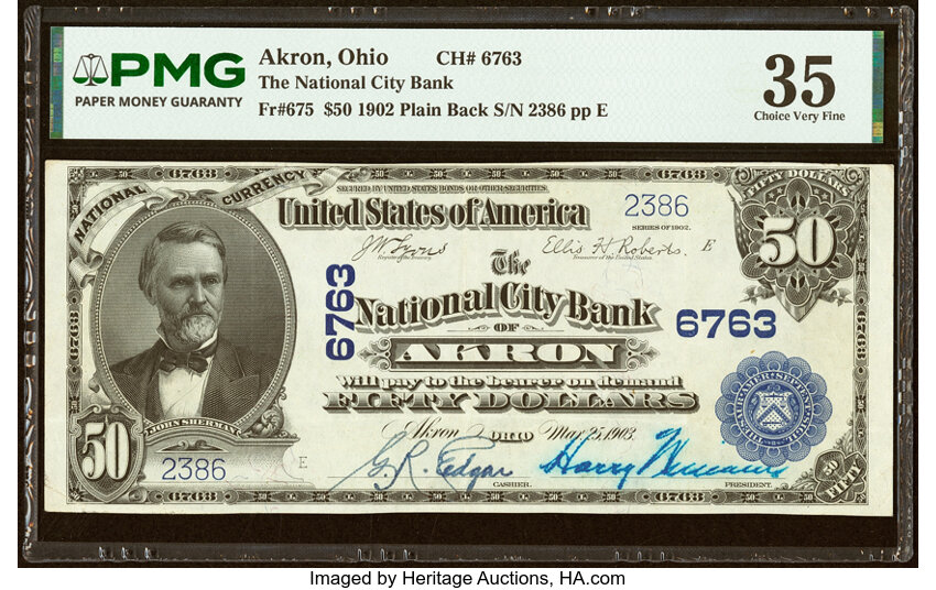 1902 $50  3rd Charter Period, 3rd Issue, Plain Back (Fr. 675) thumbnail 2