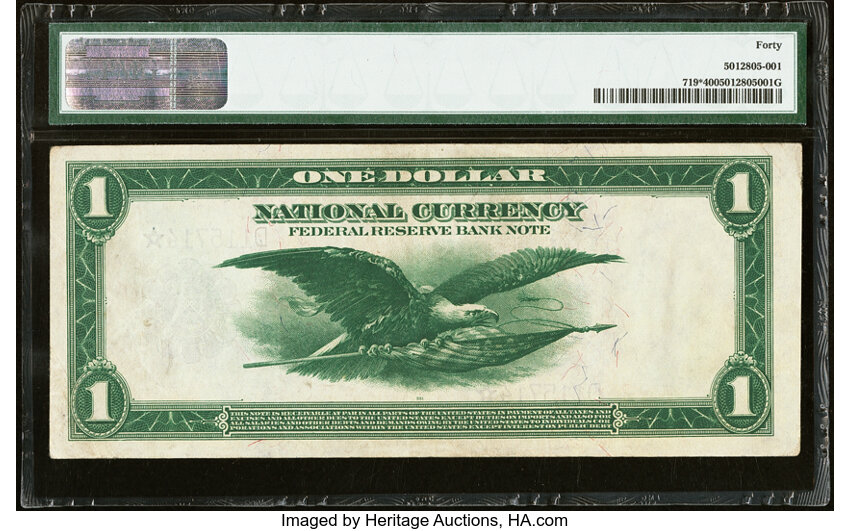 1918 $1  Cleveland, Star Replacement (Fr. 719*) thumbnail 4