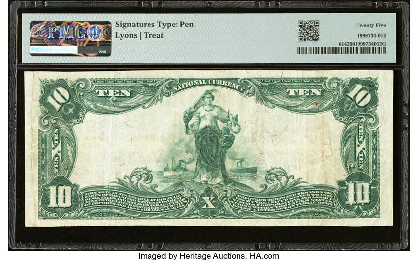 1902 $10  3rd Charter Period, 1st Issue, Red Seal (Fr. 614) thumbnail 14