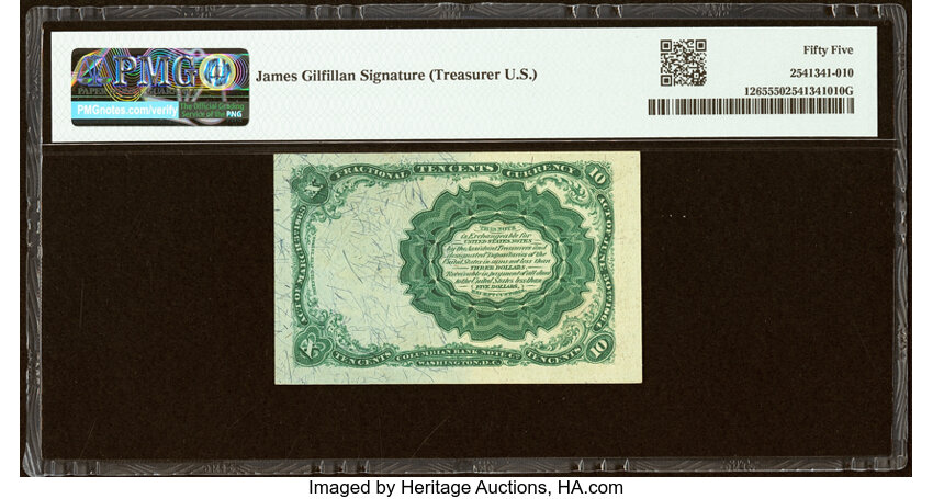  10c Head of William Meredith (Fr. 1265) thumbnail 13