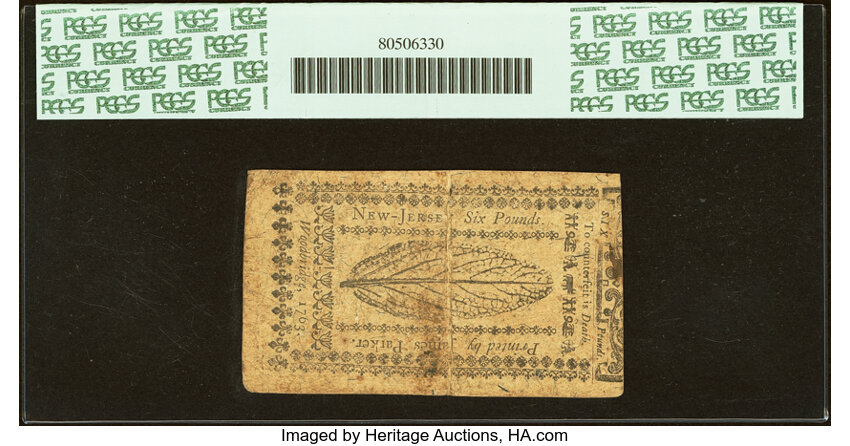 Dec 31, 1763 £6 New Jersey (Fr. NJ160) thumbnail 4
