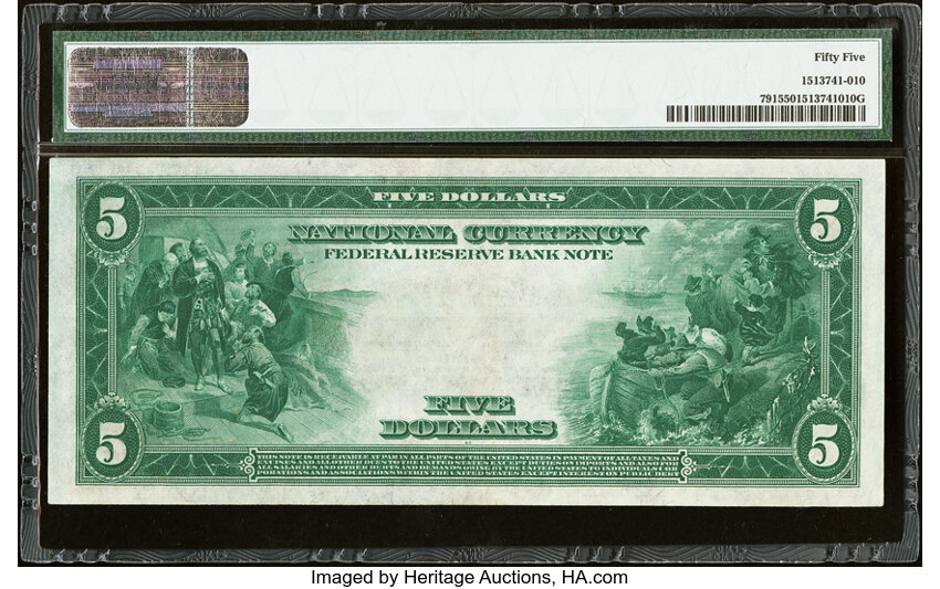 1918 $5  Atlanta (Fr. 791) thumbnail 4