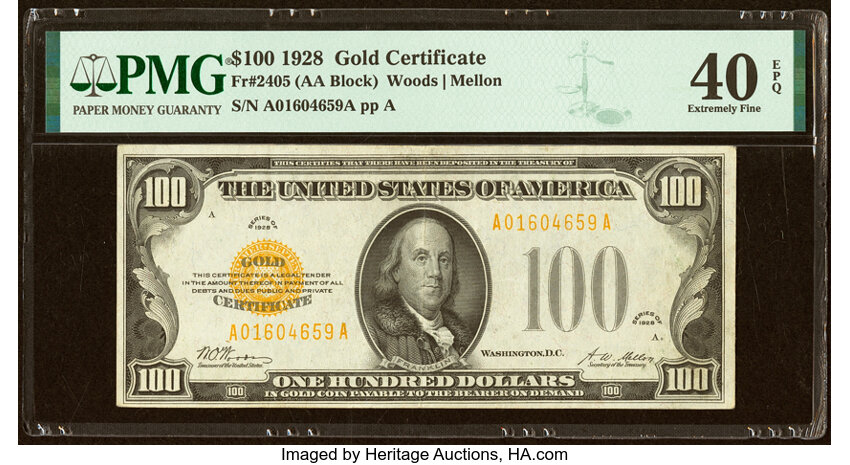 1928 $100  (Fr. 2405) thumbnail 5