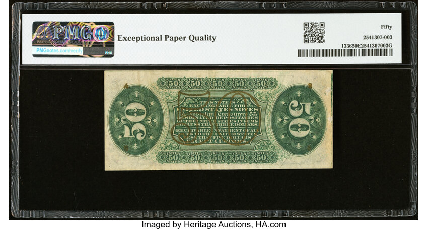  50c Head of General Spinner (Fr. 1336) thumbnail 10