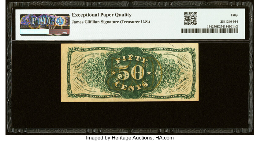  50c Head of General Spinner (Fr. 1342) thumbnail 6