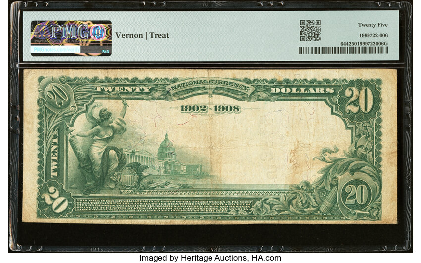 1902 $20  3rd Charter Period, 2nd Issue, Date Back (Fr. 644) thumbnail 14