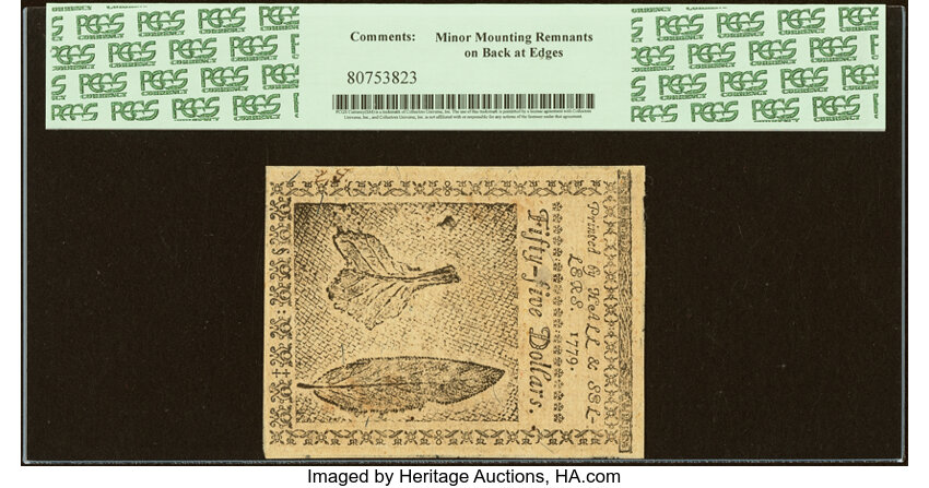 Jan 14, 1779 $55  Continental Congress (Fr. CC98) thumbnail 8