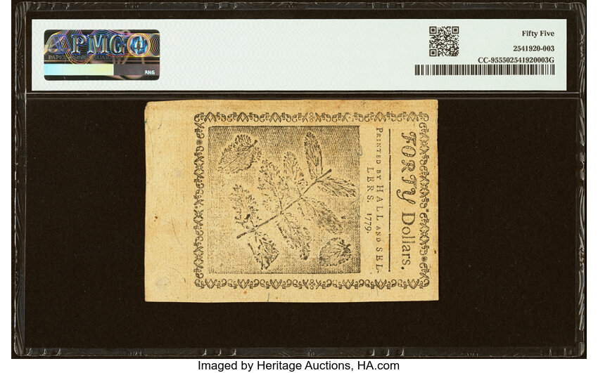 Jan 14, 1779 $40  Continental Congress (Fr. CC95) thumbnail 9