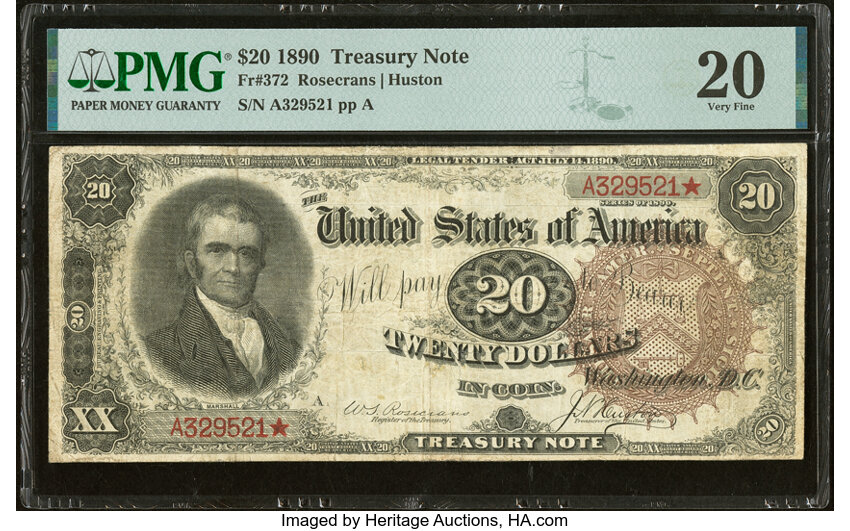 1890 $20  (Fr. 372) thumbnail 4