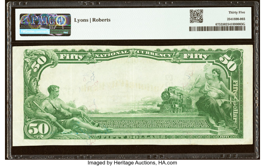 1902 $50  3rd Charter Period, 3rd Issue, Plain Back (Fr. 675) thumbnail 6
