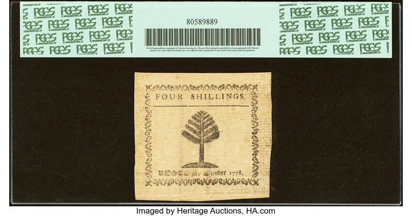 Oct 16, 1778 4s Massachussetts (Fr. MA264) thumbnail 3