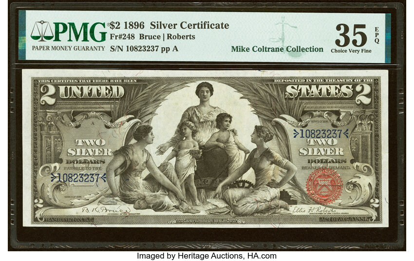 1896 $2  (Fr. 248) thumbnail 6