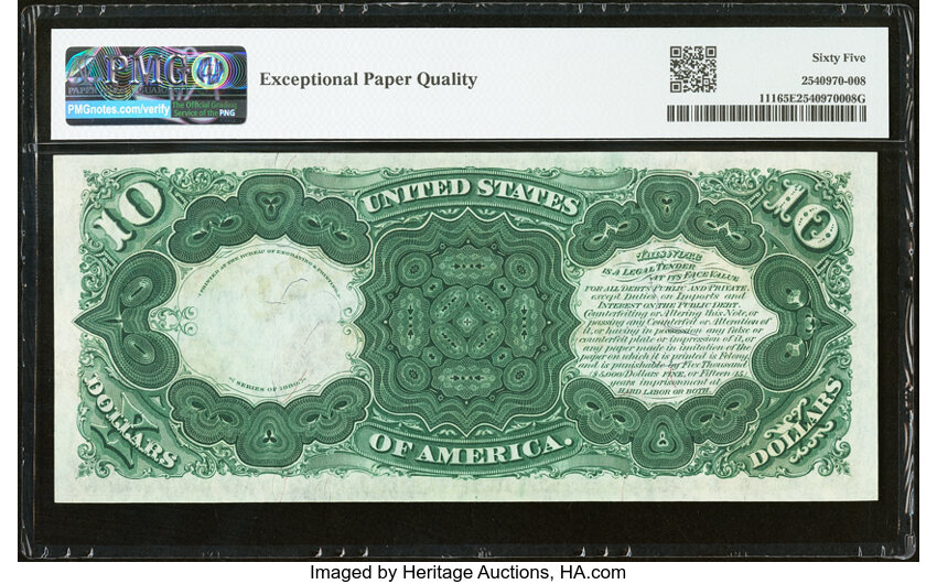 1880 $10  (Fr. 111) thumbnail 9