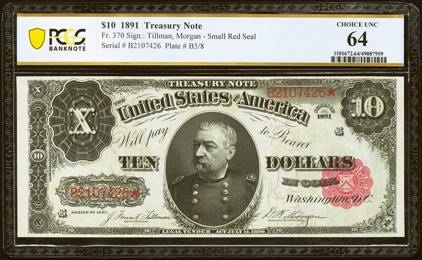1891 $10  (Fr. 370) thumbnail 2