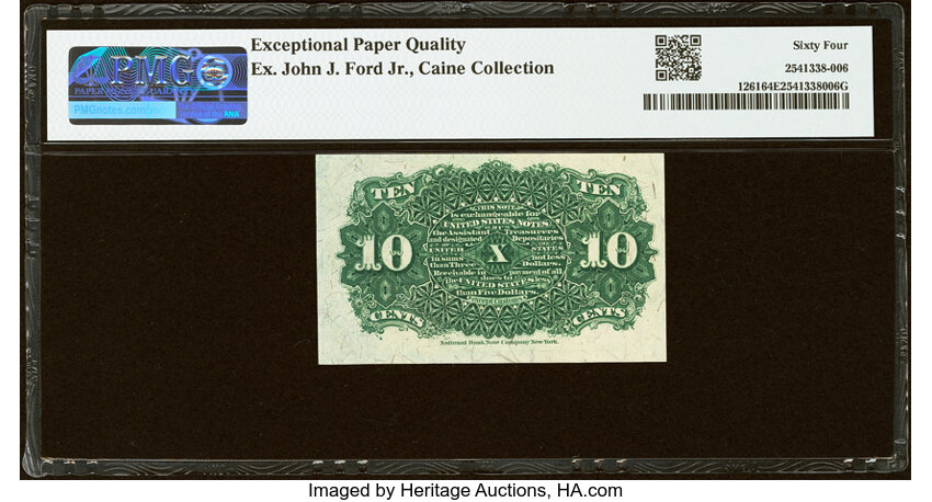  10c Bust of Liberty (Fr. 1261) thumbnail 16