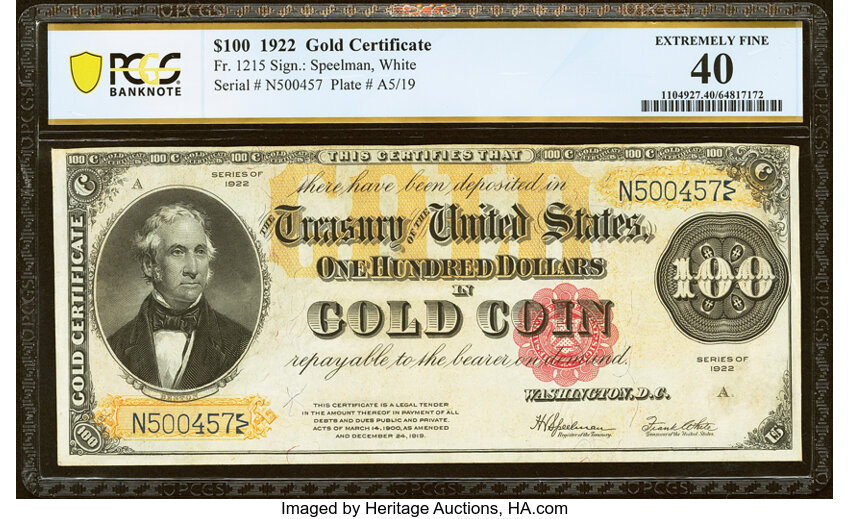 1922 $100  (Fr. 1215) thumbnail 8