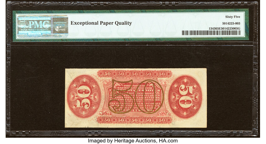  50c Seated Figure of Justice (Fr. 1343) thumbnail 7
