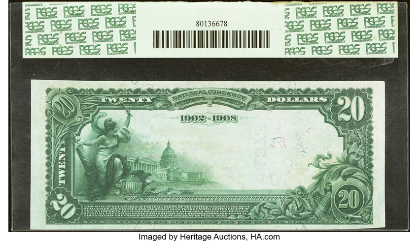 1902 $20  3rd Charter Period, 2nd Issue, Date Back (Fr. 645) thumbnail 14