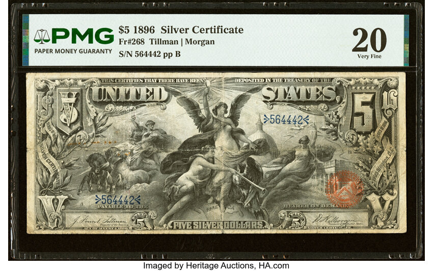 1896 $5  (Fr. 268) thumbnail 12