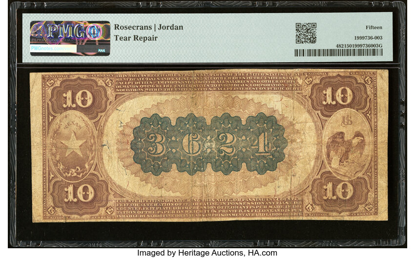 1882 $10  2nd Charter Period, 1st Issue, Brown Back (Fr. 482) thumbnail 19