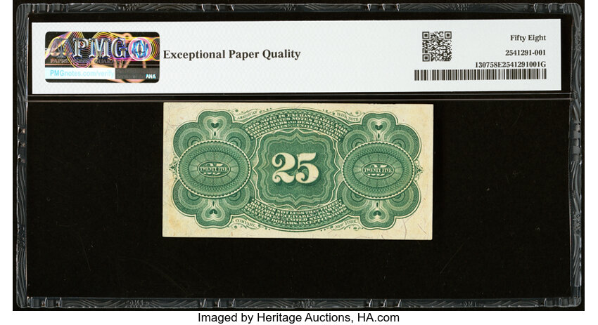  25c Bust of George Washington (Fr. 1307) thumbnail 11