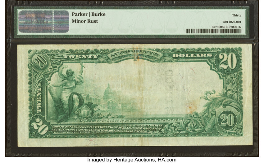 1902 $20  3rd Charter Period, 3rd Issue, Plain Back (Fr. 657) thumbnail 15
