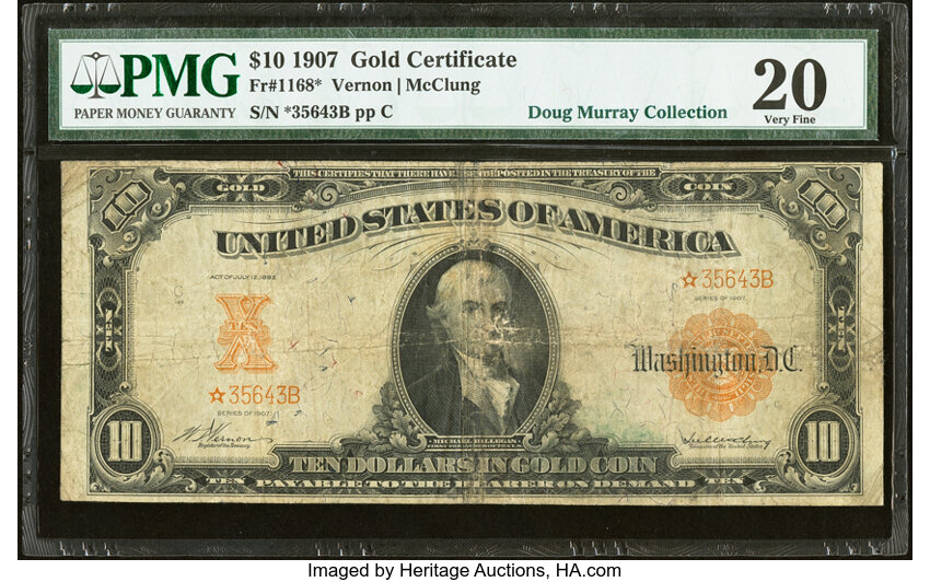 1907 $10  Replacement (Fr. 1168*) thumbnail 2