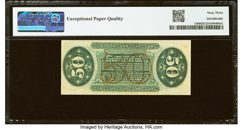  50c Seated Figure of Justice (Fr. 1360) thumbnail 6