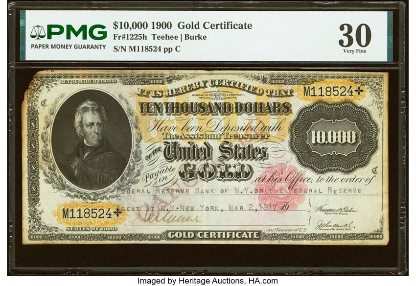 1900 $10,000  (Fr. 1225h) thumbnail 6