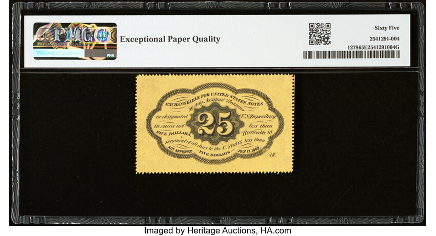  25c Five Stamps Obverse (Fr. 1279) thumbnail 15