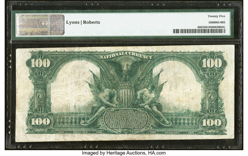 1902 $100  3rd Charter Period, 1st Issue, Red Seal (Fr. 686) thumbnail 5