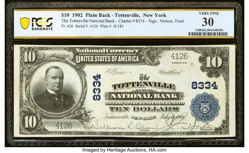 1902 $10  3rd Charter Period, 3rd Issue, Plain Back (Fr. 626) thumbnail 20