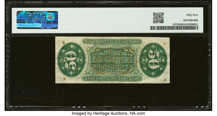  50c Seated Figure of Justice (Fr. 1373) thumbnail 7