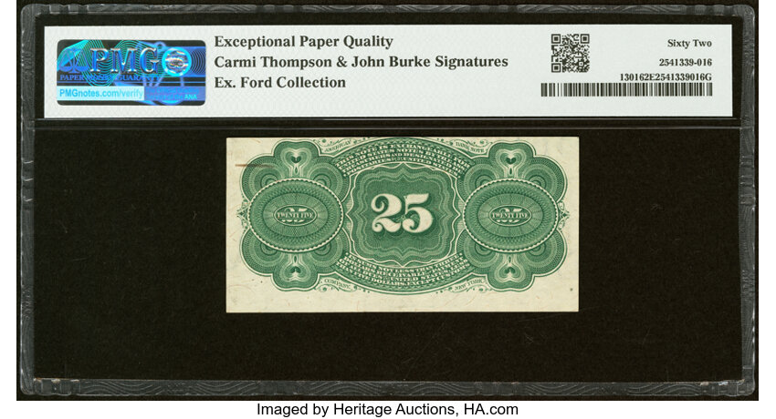  25c Bust of George Washington (Fr. 1301) thumbnail 18