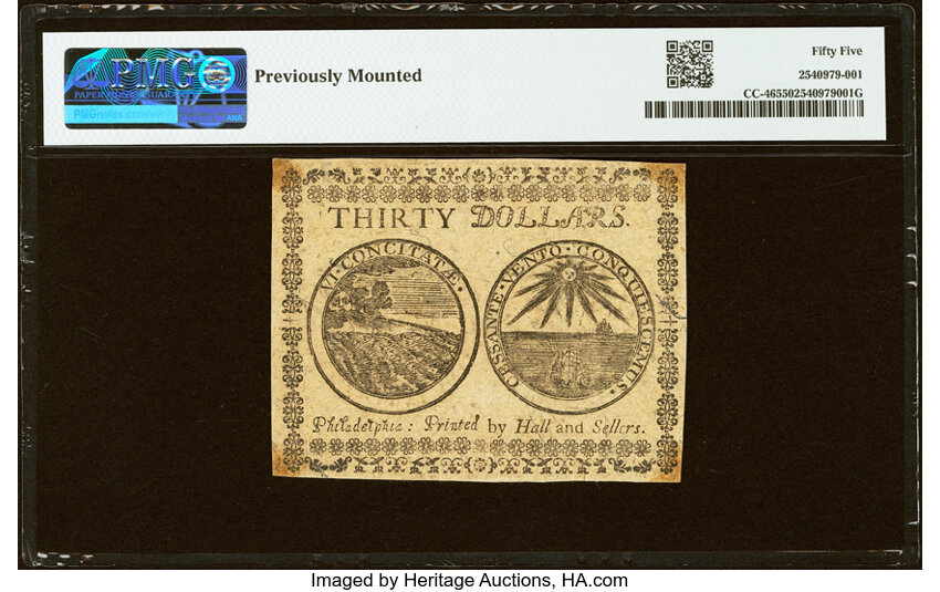 Jul 22, 1776 $30  Continental Congress (Fr. CC46) thumbnail 9