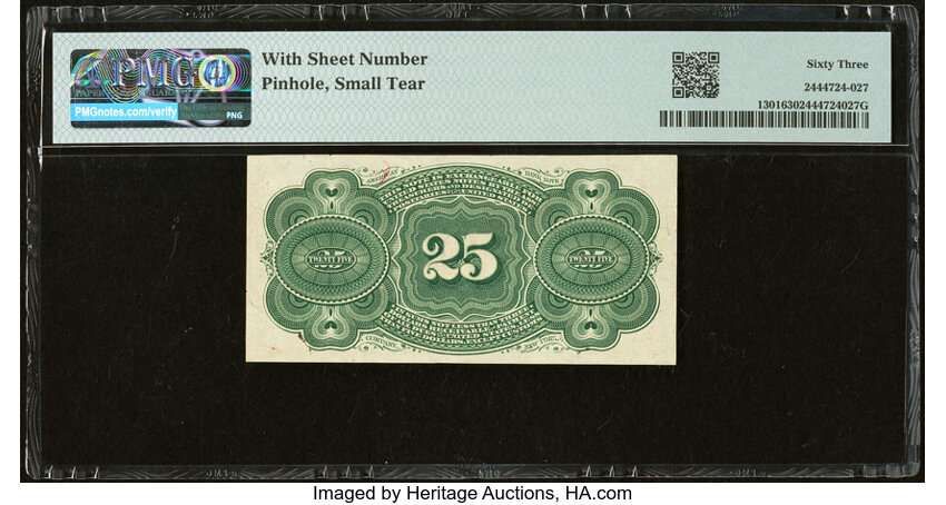  25c Bust of George Washington (Fr. 1301) thumbnail 14