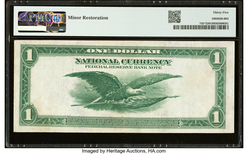 1918 $1  San Francisco, Star Replacement (Fr. 745*) thumbnail 2