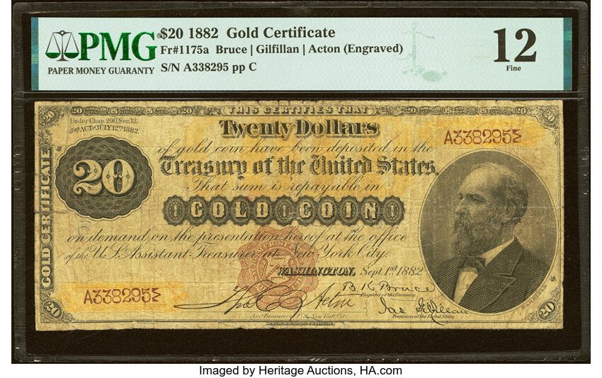 1882 $20  (Fr. 1175a) thumbnail 2