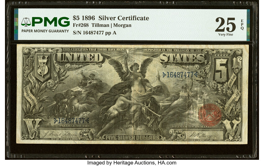 1896 $5  (Fr. 268) thumbnail 11