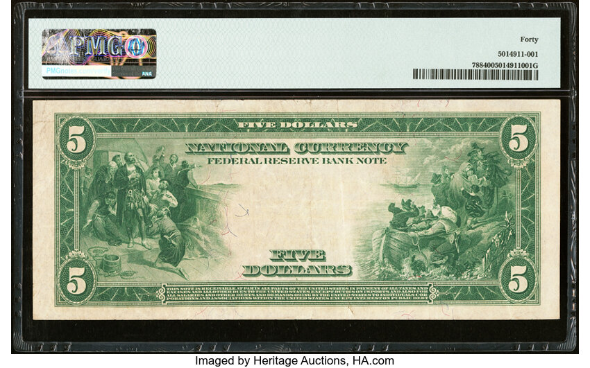1915 $5  Atlanta (Fr. 788) thumbnail 8